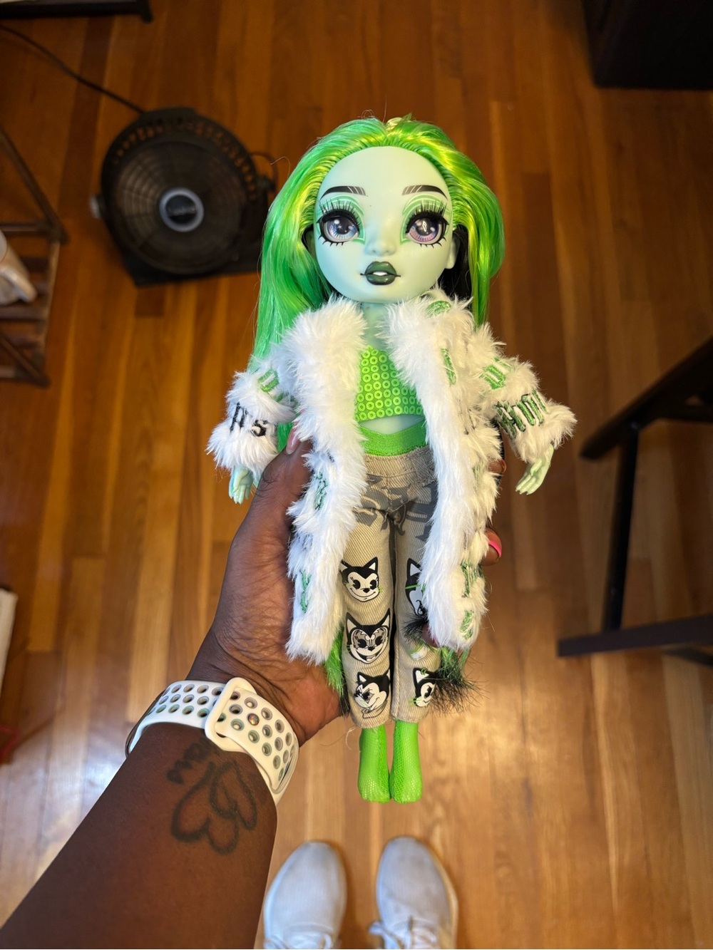 Shadow High Rainbow Vision Neon Shadow Harley Limestone 💚🖤